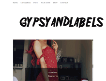 Tablet Screenshot of gypsylabels.com